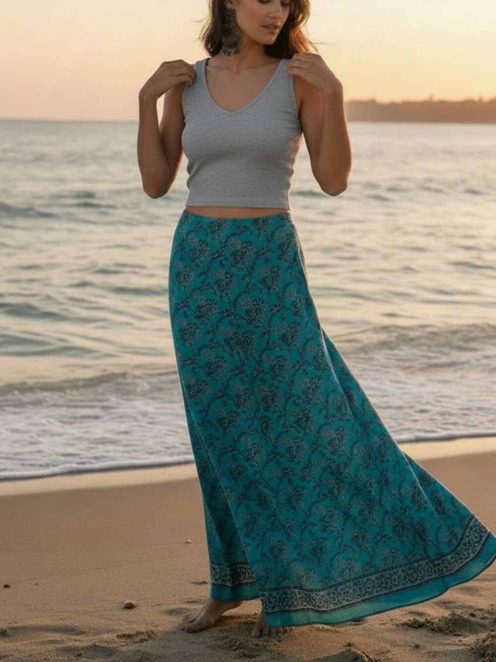 ⚡️ HOST PICK ⚡️Angie Boho maxi skirt size small